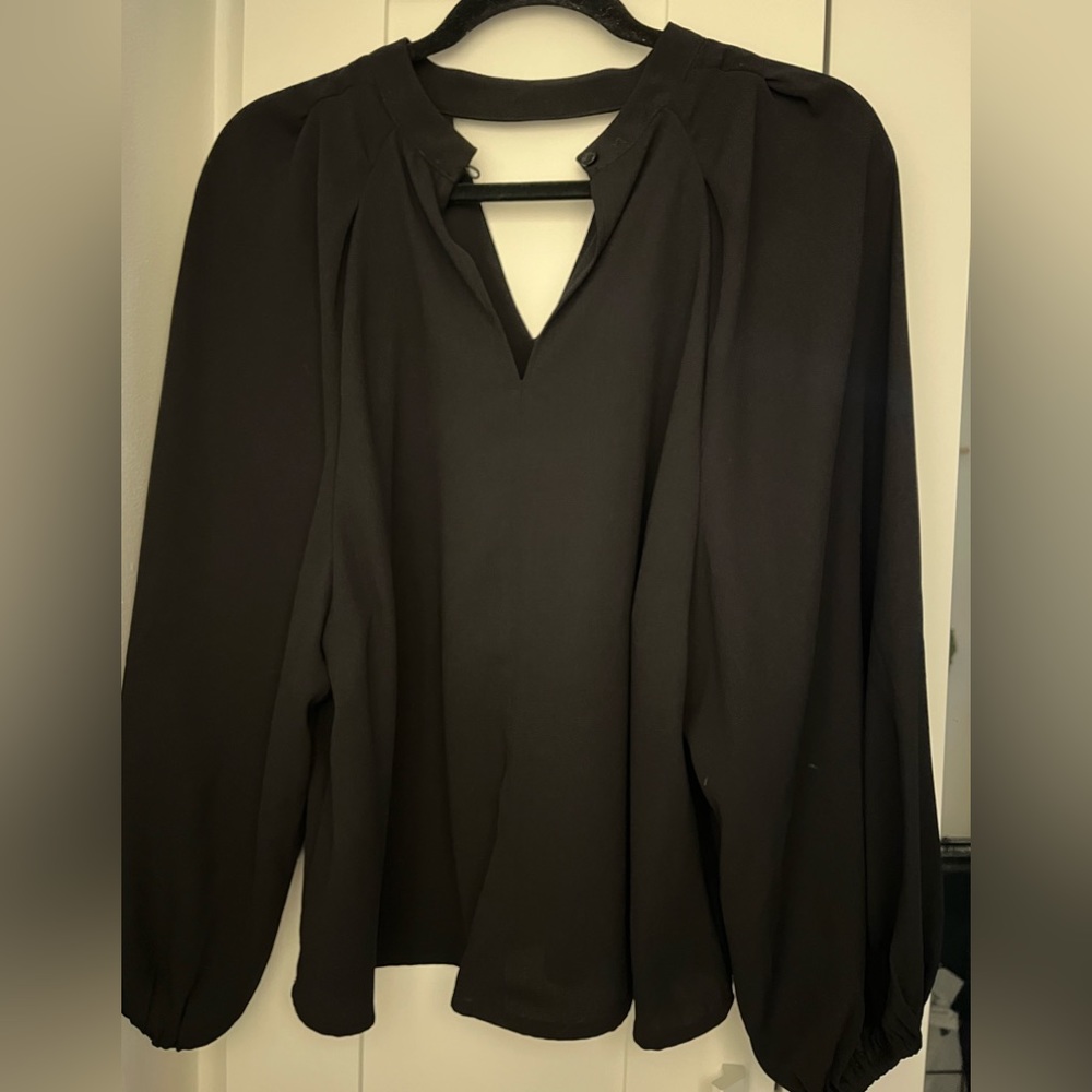 Oversize plunge v-neck top